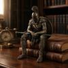 Statua di Guerriero Spartano Vintage Decorazione per Bordo di Libreria Stampata in 3D Decorazione per la Casa