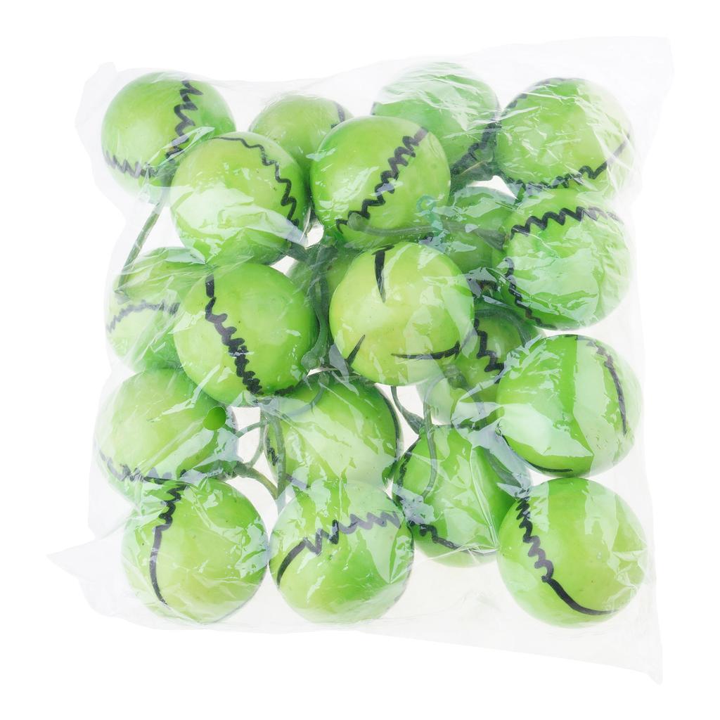 20pcs Simulation Fruit Foam Lemon Orange Photo Props Home Artificial Strawberry Shop Model for School Home Decorations