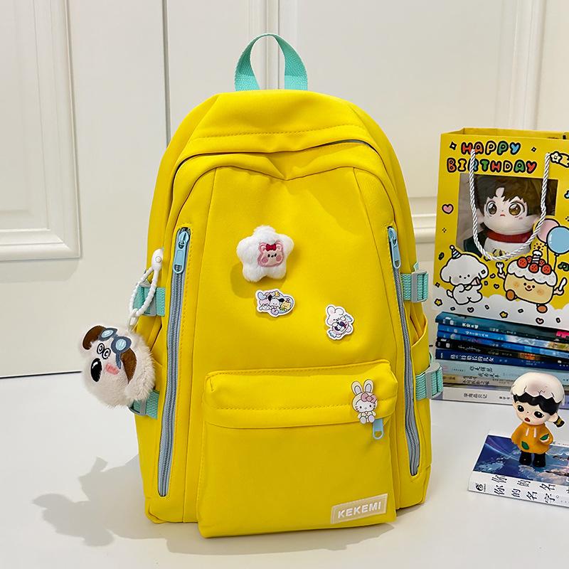 Japanese Backpack Women's New Fashionable Large-capacity Computer Backpack Simple and Versatile Junior High School Student Schoolbag