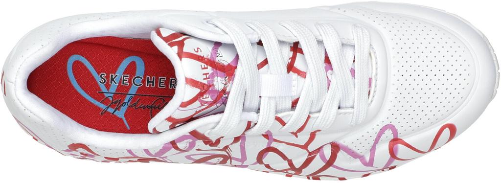 Кроссовки Skechers x JGoldcrown: Uno - Spread the Love Uno Spread the Love (155507) белый/розовый
