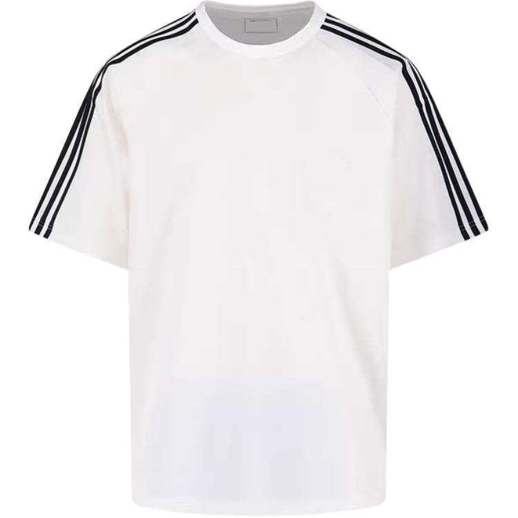 adidas Y-3 Short Sleeve Tee 3-Stripes T-Shirt Core White Men s JY8187 S