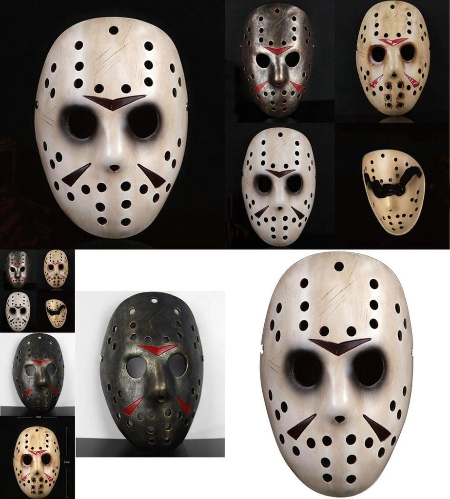 Halloweenowa Maska Freddy Vs Jason Unikalna Żywiczna Nakładka na Twarz na Straszne Imprezy Kostiumowe
