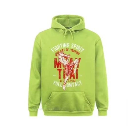 Muay Thai Kick Boxing UFFC MMA  Jacket Sweatshirt Pull over Hoodies Men Women Kid Unisex Long Sleeve Print Sport Gym Fitness Workout