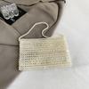 Handmade Beaded Bag Women's New Niche Design Woven Bag Summer Fashion Pearl Clutch Bag Underarm Bag