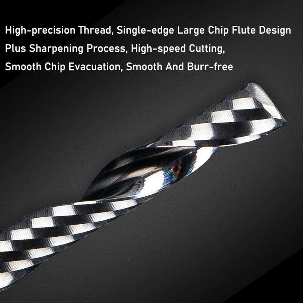 Efficient and Spiral Milling Cutter Perfect for Acrylic and Board