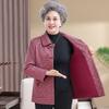 Elderly Women Autumn Jacket Loose Fit Fashionable Grandma and Mom Spring Fall Top Comfort Wear