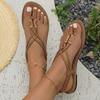 Women's Bohemian Flat Flip-Flop Sandals with Elastic Band - 2026 Summer Casual Fashion