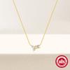 S925 Sterling Silver Geometric Element Horse Eye Splicing Diamond Versatile Fashion Clavicle Chain Necklace Design Sense Necklace