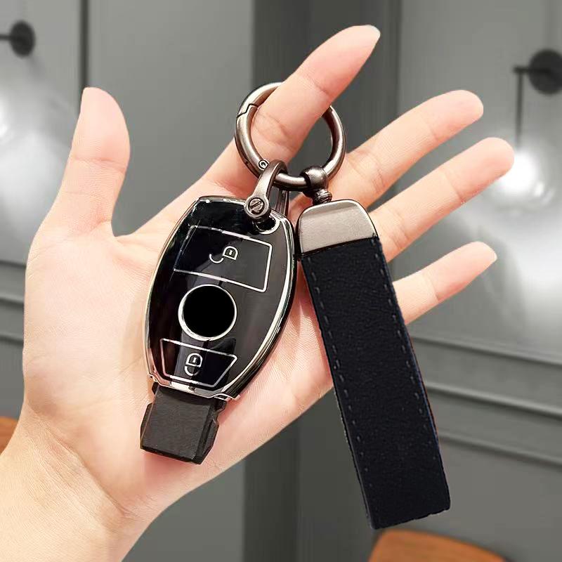 Shell For Mercedes Benz Cla Glc Glk W203 W212 C180 Glk300 Cls Slk W205 W212 X166 W176 W211 W204 W222 W463 Tpu Car Key Case Cover