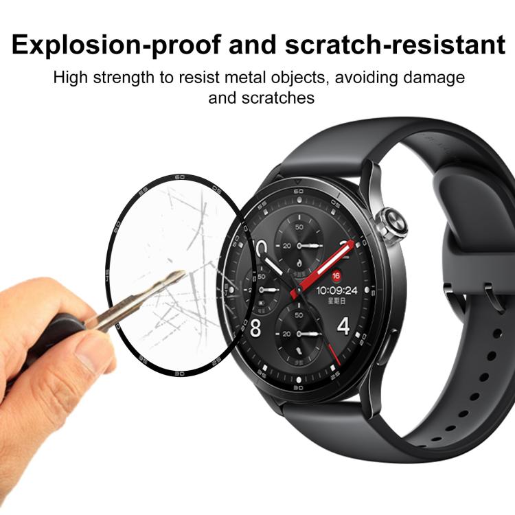 5er-Pack gebogene 3D-Verbund-Weichbildschirmschutzfolie für Xiaomi Watch S5 46mm