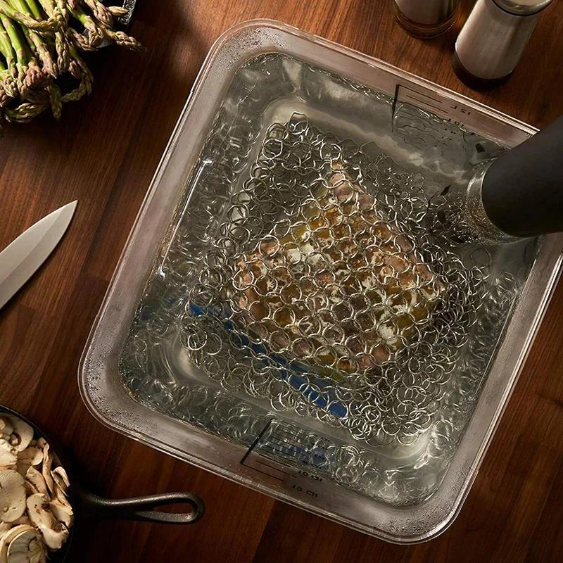 Food Grade Stainless Steel Sous Vide Mesh Bag Sink Weight Keep Food Immersed Reusable Cooking Accessory