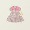 Girls' Floral Summer Dress 2025: Korean Mori Style with Bag - Trendy Pastoral Fashion for Kids