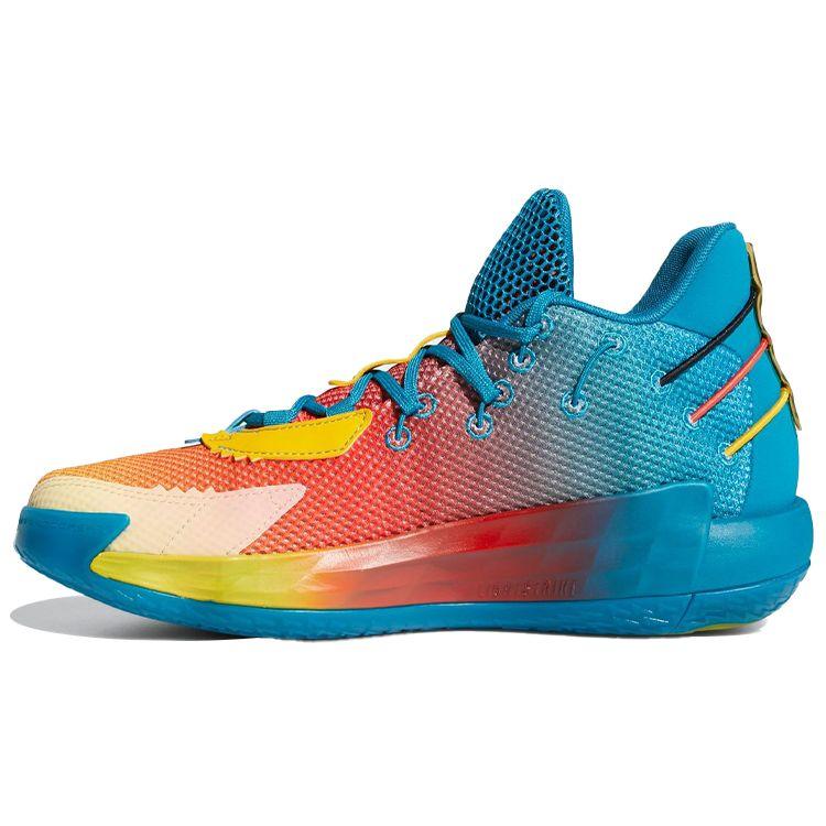 Мужские кроссовки adidas Dame 7 GCA Avatar Orange Active-Teal Crew-Yellow FZ4409 43