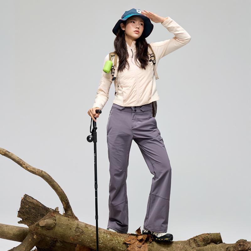 Versatile Water-Repellent Outdoor Workwear: Durable Plus Velvet Warm Sports Casual Long Pants for Autumn and Winter