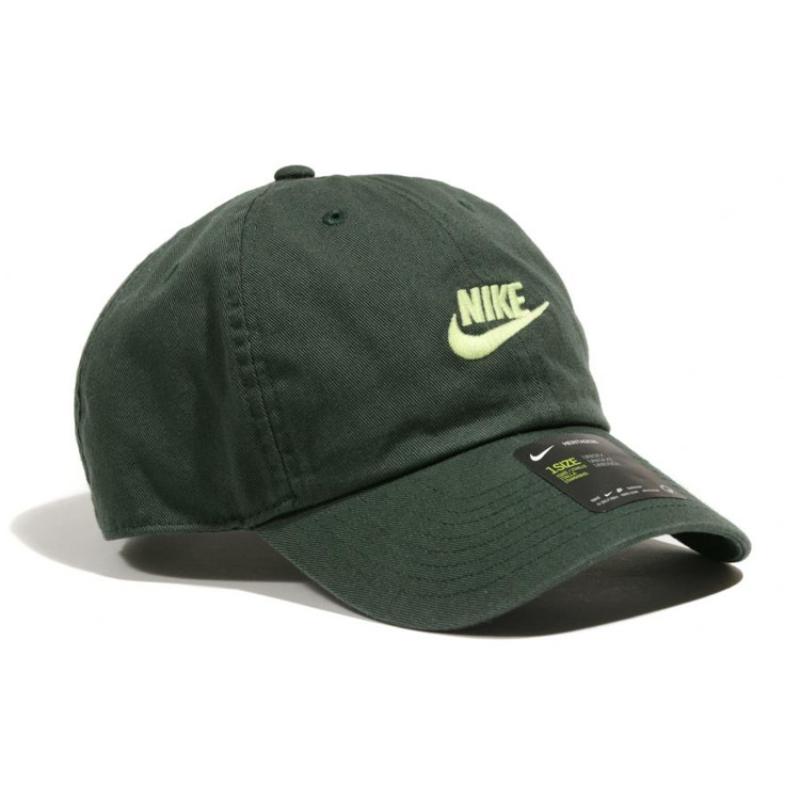 

Nike Sportswear Heritage86 Futura Cap Green Casual 913011-337 F зелёный
