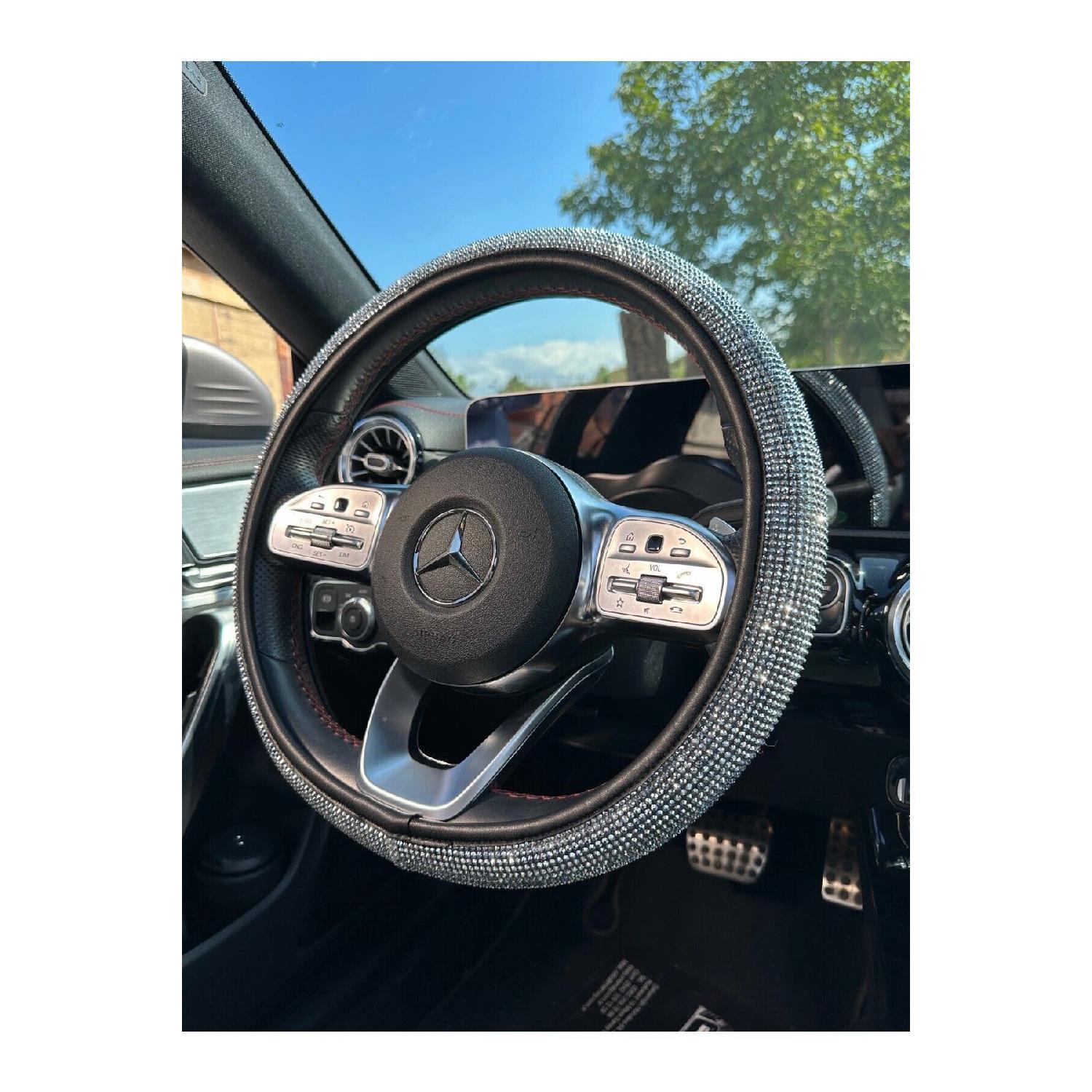 

Полный каменный чехол на руль серый