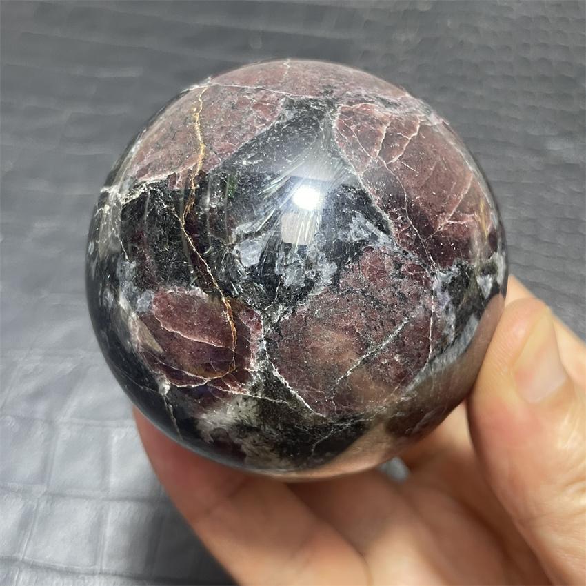 6,6 cm Natürliche Hochwertige Polierte Granat Magische Kugeln Edelsteine Kugel Reiki Kristall Sammlung Geschenke