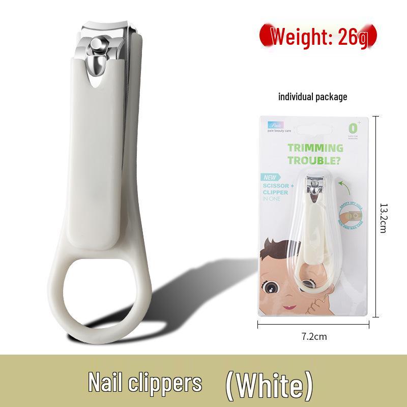 Child-Safe Anti-Pinch Baby Nail Clipper Set - Anti-Splash, Cute Design, Portable for Kids and Students