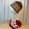 Damen S Vintage Diamantstrickmütze Winter Warme Beanie Mütze