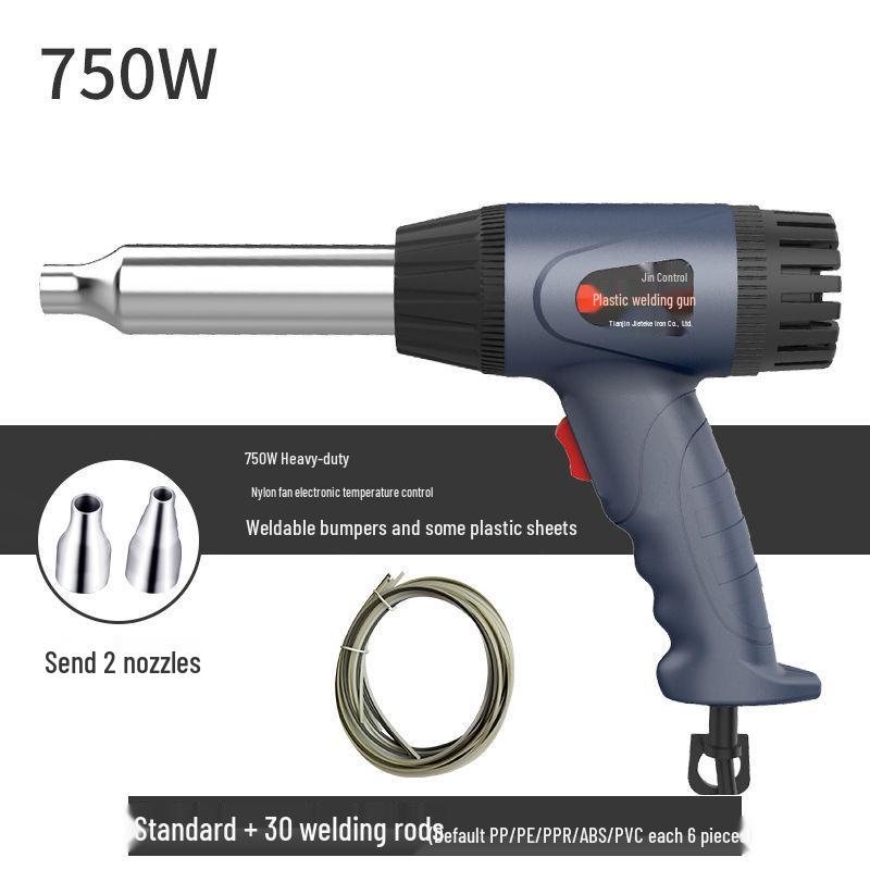 750W Adjustable Temperature High Power Plastic Welding Hot Air Gun for Car Bumpers