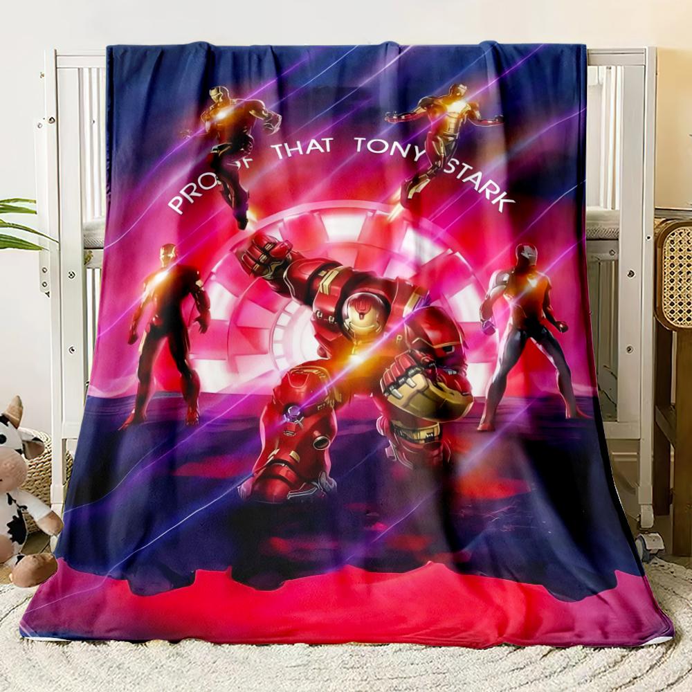 Marvel Flannel thin Blanket Bedroom Living Room Sofa Blanket Student Nap Office Nap Camping Trip Girlfriend Gift
