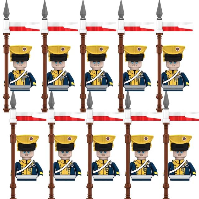 Kids Building Blocks Toy Napoleonic Wars Military WW2 Mini Dolls Soldier Duke Medieval Knights Officer Model Toy wholesale store
