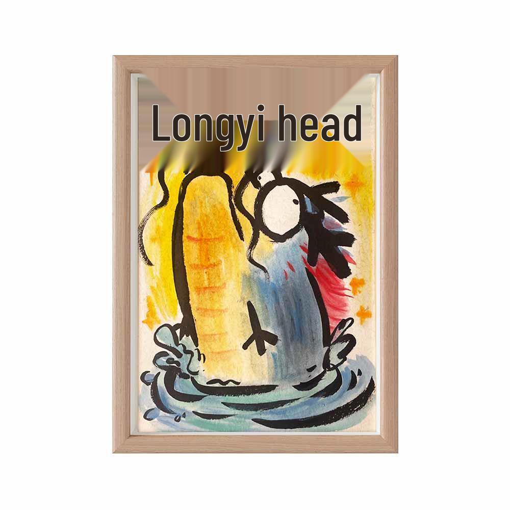 Malba dračí hlavy - Zuřivý drak nástěnné umění a stolní ozdoba