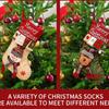 Hanging Christmas Stocking Three-dimensional Candy Bag Santa Claus Large Capacity Christmas Decoration Children