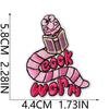 Fun Bookworm Pattern Embroidery Cloth Sticker Literary Reading Elements Clothes Bag Ironing Creative Decorative Patch Sticker