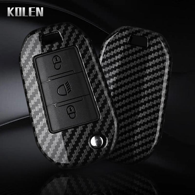 Abs Carbon Fiber Car Key Case Cover For Peugeot 208 301 307 308 508 2008 3008 5008 Expert For Citroen C3 C4 C5 Cactus C6 C8 Fob