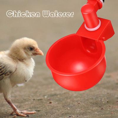 Αυτόματη εύκολη εγκατάσταση Chicken Waterer Plastic Practical Food-grade τροφοδότη κοτόπουλου για το σπίτι