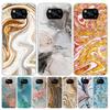 Fashion Gold Pink Geometric Marble Case Phone Cover for Xiaomi Redmi Note 10 9 9S 8 8T 7 5 Pro Mi 12T 11T 10T 9T 12 11 Lite A3 A