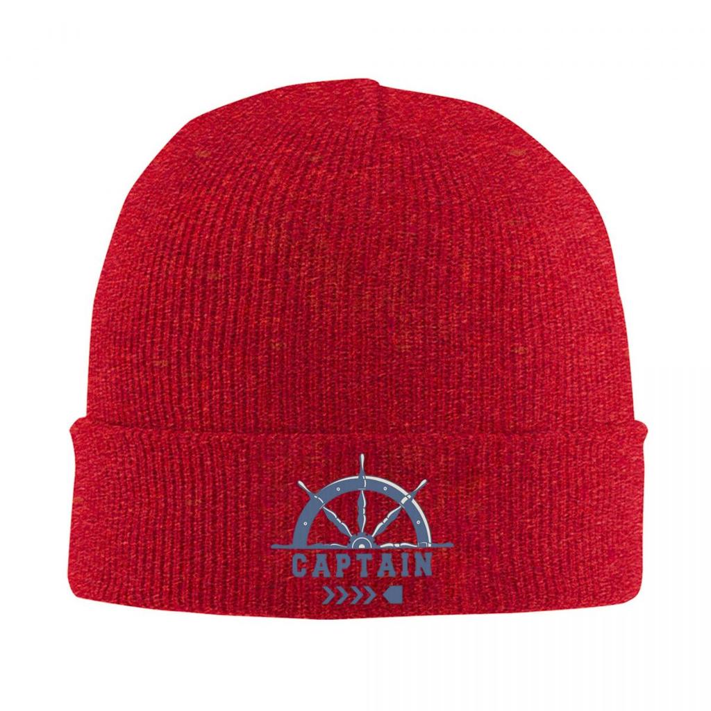 Captain Anchor Warm Knitted Cap Hip Hop Bonnet Hat Autumn Winter Outdoor Beanies Hats for Men Women Adult