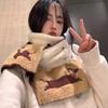Puppy Knitted Plush Scarf Women's New Winter Cute Warm Korean Students Versatile Scarf Neck Protection Winter