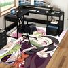 1pc Office Chair Mat - Demon Slayer Nezuko Kamado Pink Hair Decorative Rug for Home, Office, Living Room, Bedroom, Game Room & Dormitory - Non-Slip Ca