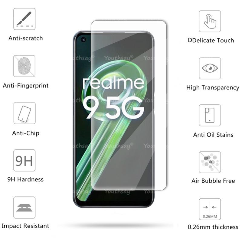 עבור Realme 9 5G סרט מגן זכוכית עבור Realme 9 Pro Plus 8 8i 8S זכוכית מחוסמת מסך עדשה מצלמה עבור Realme 9 5G זכוכית