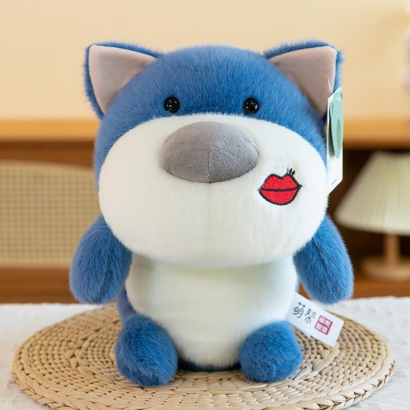 

Soft and Cute Stickers Rabbit Plush Toys Children Sleeping Pillow Girls Office Blue Cat Ornaments Claw Machine White Dog 25cm【0.23kg】