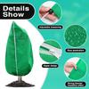 Plant Covers Freeze Protection Covers Frost Cloth Plant Anti-Freeze Shrub Protection Bag with Zipper Drawstring Frost Blankets