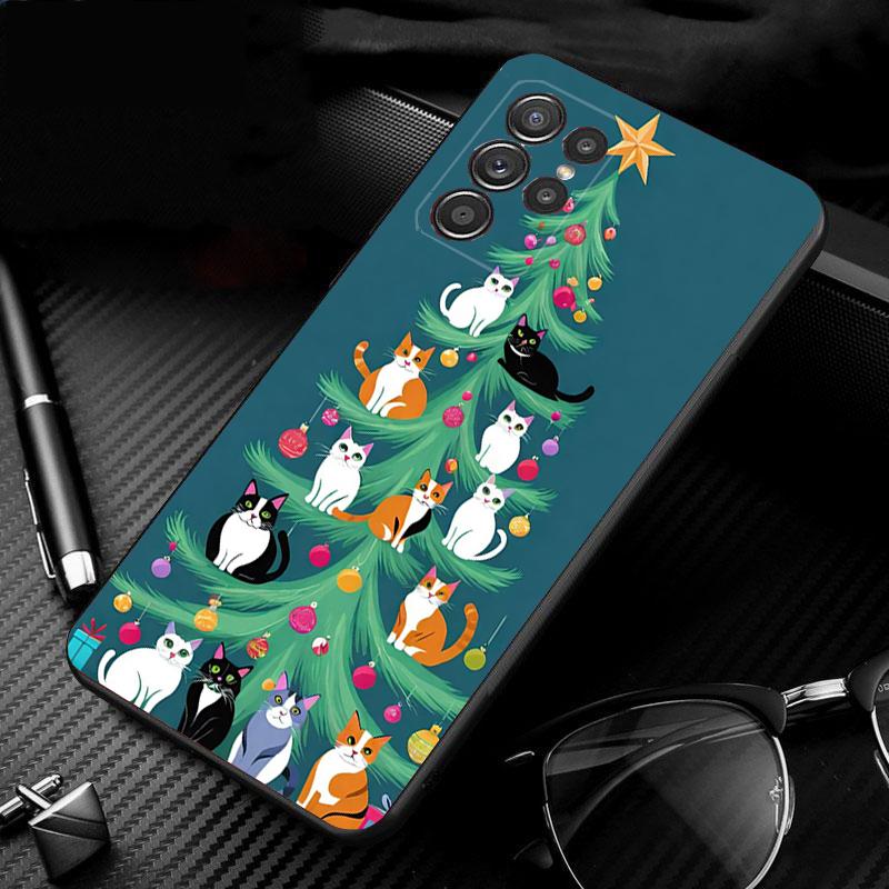 Phone Case For Samsung Galaxy S25 S24 S23 S22 S21 Ultra S24 S23 S22 S21 S25 Plus S24 S25 FE Christmas Tree Light