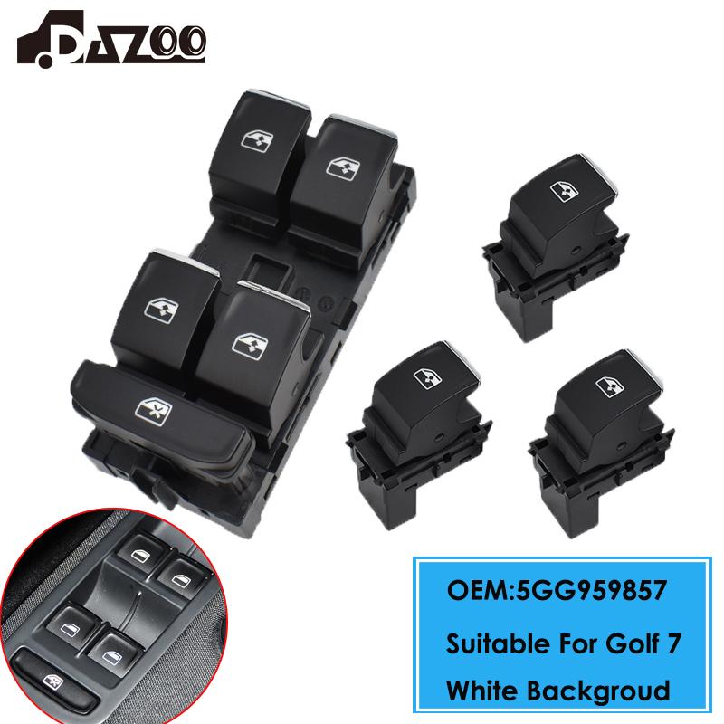 Pentru VW Golf 7 MK7 Comutator principal de control al geamului Comutator de control al geamului 5G0959857 5GG959857 5G0959855 Fundal alb