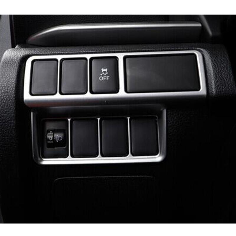 Stainless Steel Rearview Mirror Adjust Switch Cover Trim  Gear Box Panel Frame For Mitsubishi Eclipse Cross 2017 2018 -