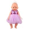 Bambola Americana da 18 Pollici per Bambina Gonna con Paillettes Vestiti Mini Vestito Scintillante Carino per Bambino da 43 cm Neonato, OG, Accessori per Bambole Fai da Te Giocattolo