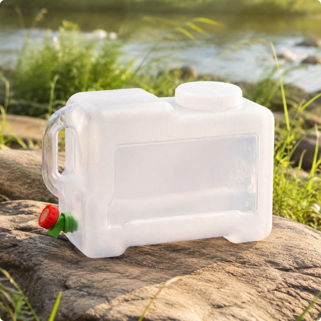 Outdoor Water Container with Wide Opening FoodGrade Portable Spigot Lightweight