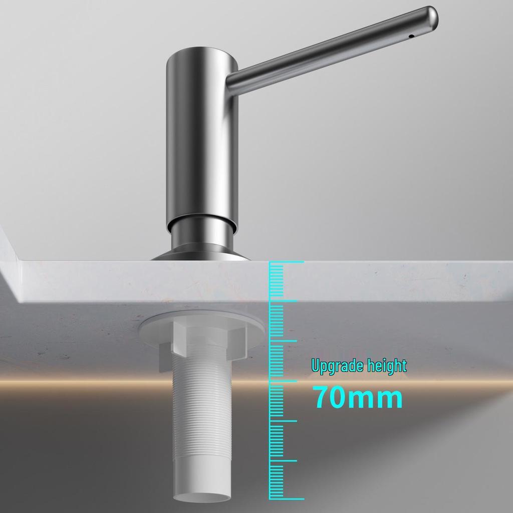 304 Stainless Steel Commercial Soap & Hand Sanitizer Dispenser for Dishwashing Sink