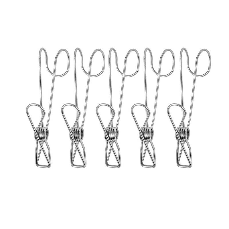 Multifunktionale, winddichte Wäscheklammer aus Edelstahl mit Haken für den Heimgebrauch, Handtuchhalter-Clip fürs Badezimmer