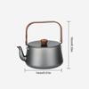 Portable Teapot Aluminum Alloys Camp Teas Coffee Pots Outdoor Hiking Water Boilers Camping Kettle Heat Water Teas Pots