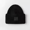 Classic Smiley Face Wool Knit Hat - Thickened, Unisex, European & American Style