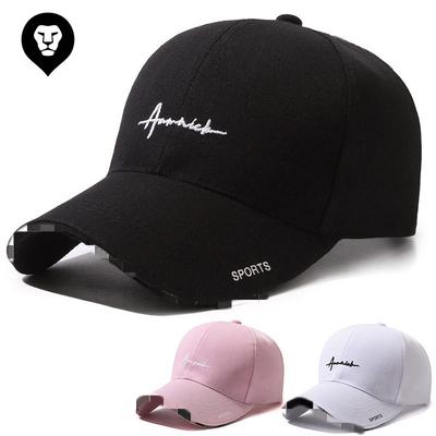 Frühling neue koreanische Version Mode Stickerei Buchstaben Baseballkappe junge Männer und Frauen Sonnenschutzkappe Outdoor Freizeit Hut