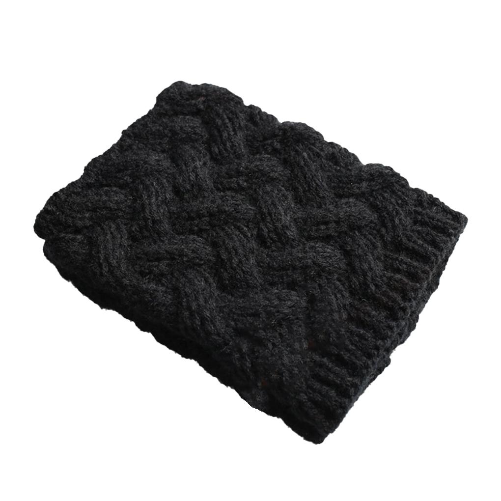 

Теплый чехол для ног, зимние носки, наколенники, аксессуары для одежды, украшения, однотонные утолщенные короткие манжеты для ботинок для девочек чёрный