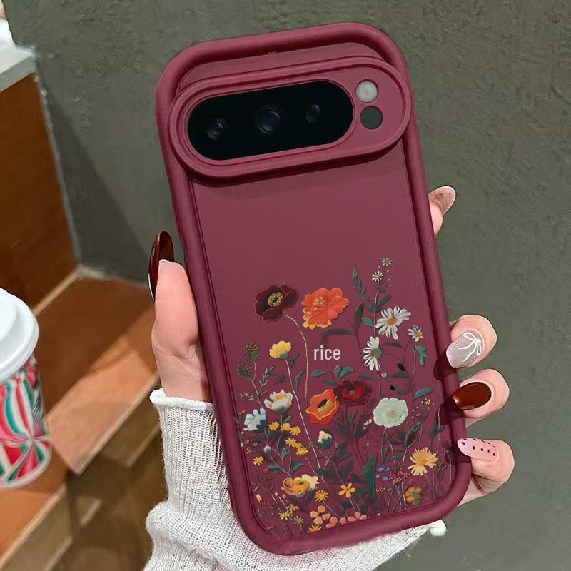 Retro Blumen Schutzhülle für Google Pixel 9 Pro XL - 8A Hülle in 7 Schritten